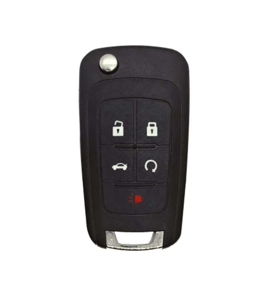 2010-2020 GM - FLIP KEY - OHT01060512 - PN: 13504199. 13574863 - 4+1 BUTTONS REMOTE START + TRUNK
