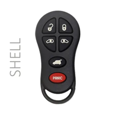 2001-2004 CHRYSLER / JEEP / DODGE - SHELL REMOTE - GQ43VT18T - 5+1 SIDE DOOR HATCH