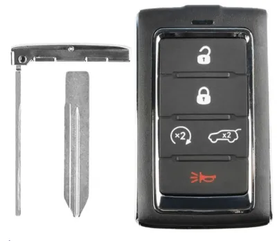 22-23 JEEP WAGONEER - SMART KEY - M3NWXFOB1 4+1 RST, H. PN: 68582672AB, 68582672AA 68469565AA