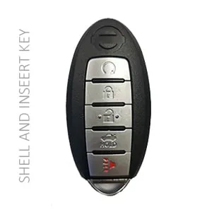 2013-2015 NISSAN - KR5S180144014 - SHELL SMART KEY - 4+1 REMOTE START & TRUNK