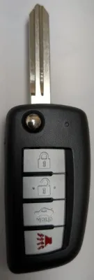SHELL FOR NISSAN - FLIP KEY - 3+1 TRUNK