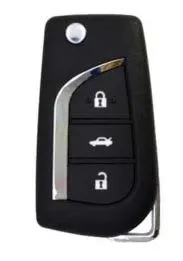 XHORSE - XKTO20EN -FLIP KEY REMOTE -  TOYOTA STYLE  3BUTTON  (WIRED)